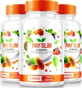NutraRize (3 Pack) Pay Capsule Slim, PaySlim Tutto-Natural Supplemento per la perdita di peso sana, Formula Premium per raggiungere gli obiettivi corpo e fitness, Recensioni ufficiali (180 capsule)