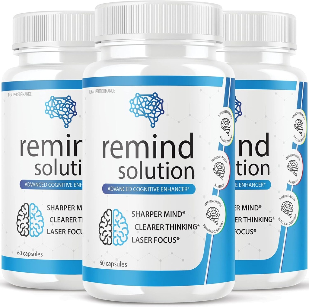 (3 Pack) Soluzione di memoria per la funzione di salute del cervello cognitivo avanzato di memoria Focus Max Concentrazione Richiamo Supplemento (180 capsule)