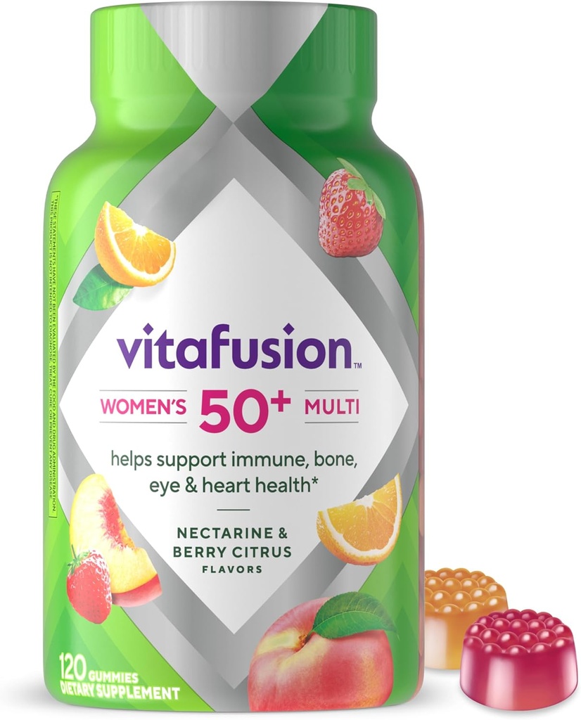 Vitafusion Frauen 50+ Daily Multivitamin, Gummy Vitamins, 120 Ct