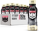 Muscle Lait Pro Nutrition avancée Protein Shake, Vanille Intense, 11.16 Fl Oz (paquet de 12), 32g Protéines, 1g Sucre, 16 Vitamines et Minéraux, 5g Fibre, Récupération d'entraînement, Snack énergétique, Emballage Mai Vary