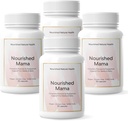 Nourished Mama Prenatal Multi Vitamin - Vegan Multivitamin für Preconception, Pregnancy, Postpartum und Stillen Unterstützung - Iron-Free mit methyliertem Folate & High Dose Choline - 360 Kapseln