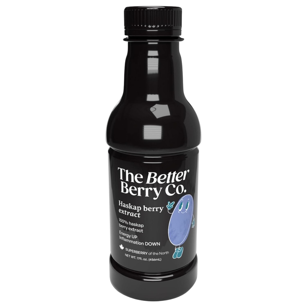 Hai l'infiammazione? Ottenere Haskap | 100% Pressed Haskap Berry Juice | Naturally Delicious | Niente Aggiunto | Rich in Anthocyanins (colore rosso-purple), Polyphenols & Bioflavonoids | Just 1–2 TBSP Daily | 17 fl oz Bottiglia | Refrigerate After Opening | The Inflammation Control You'll Crave, Rather Than Tolerate