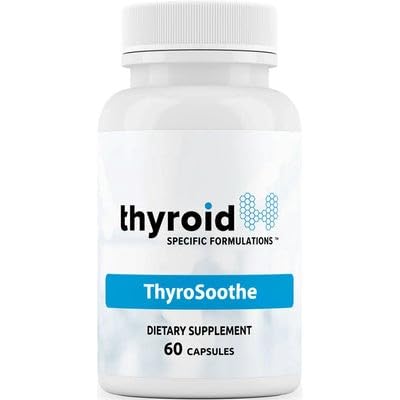 ThyroSoothe - Dr. Formulierte Schilddrüsenunterstützungsergänzung – Natürliche Formel für Hyperthyreose & Graves’ Zustand – Enthält Selen, Vitamin C, Zitronenbalsam für Gesamt Schilddrüsengesundheit – 30 Tage Versorgung