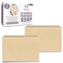 Eczema Soap Bar per viso e corpo – Tutte dermatite naturale, Psoriasis Soluzione per il sollievo della pelle asciutta prurito – Detossicante delicato, Anti-Itch, Rimedio per la pulizia della pelle – Eczema Soap Bar Made in USA