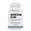 Supplément complexe de magnésium, mélange de magnésium à spectre complet, glycinate de magnésium avec malate, citrate, taurinate et gluconate - Supplément de magnésium à absorption élevée, capsules complexes de magnésium