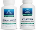 Equilife Full Spectrum Magnesium (180 ct.) e Adrenal Soothe (90 caps) Bundle Mood & Energy Support Supplement, Vegan, Non OGM