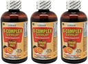 Germa B-Complex Syrup. Dietary Supplement. Bone Health, Growth and Development Aid. Sugar Free. Orange Flavor. 8 oz. Pack of 3