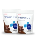GNC Vitamin D-3 Soft Chews 1000IU - Schokolade - Twin Pack