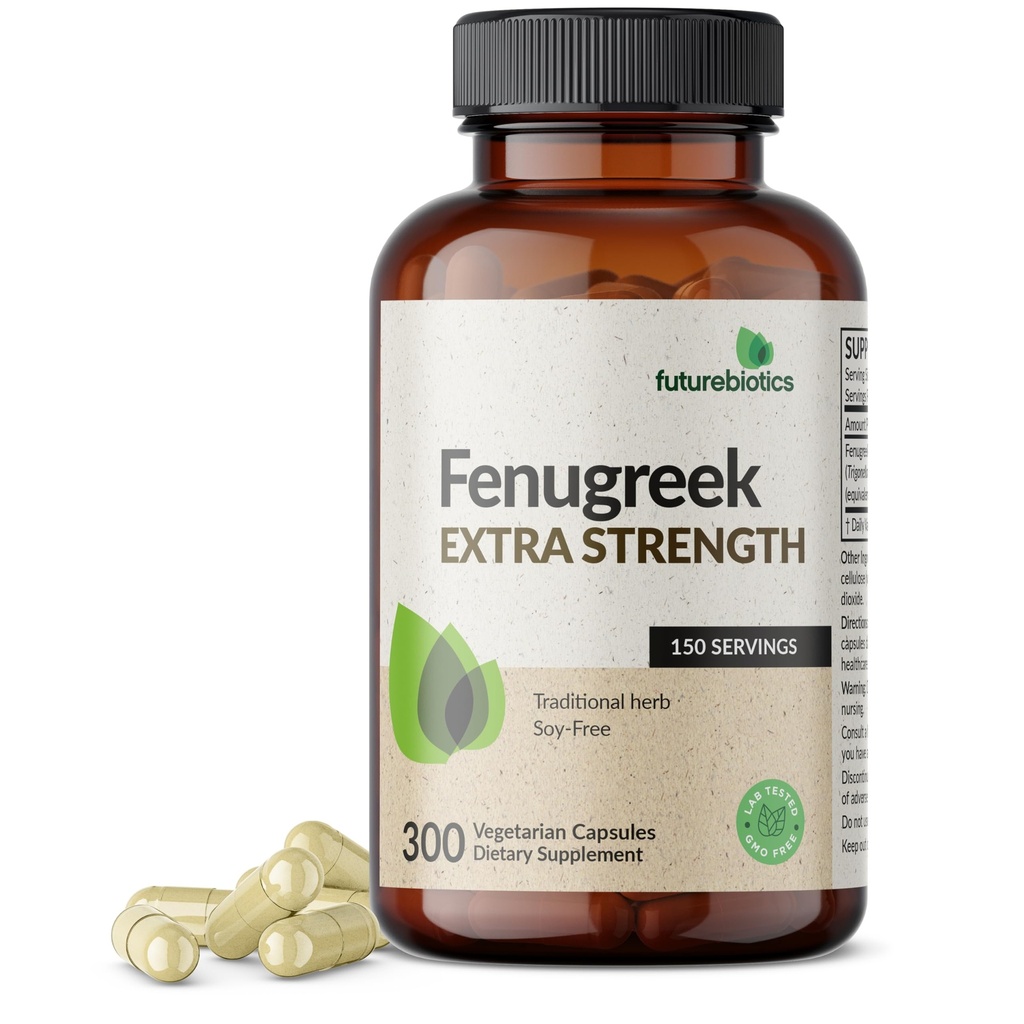 Futurebiotics Fenugreek Extra Strength unterstützt Gesamt gute Gesundheit und Wohlbefinden, Non-GMO, 300 vegetarische Kapseln