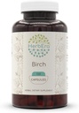HerbEra Birch 120 Capsules, 500 mg, faites avec du bouleau (Betula Pendula) Feuille séchée (120 Capsules)