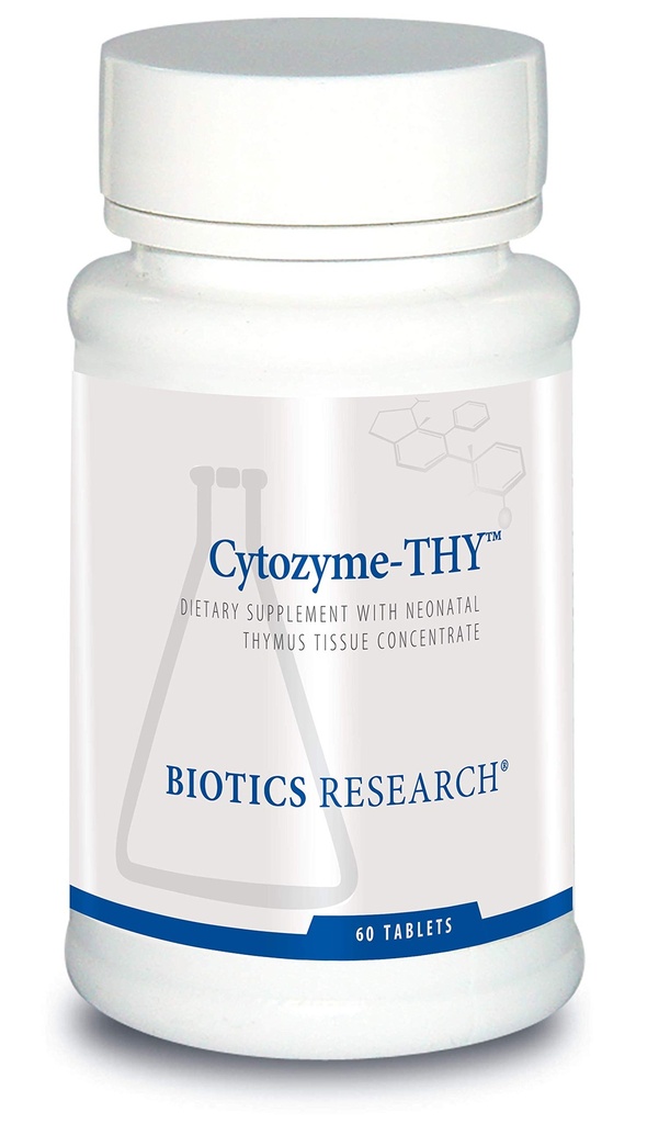 Biotics Research Cytozyme Thy Neonatal Thymus Concentrate, unterstützt Gesundheit der Thymus-Gland, Gesunde Immunantwort- und Pathway-Prozesse, unterstützt Immunsystem 60 Tabletten