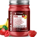 Irish Sea Moss Gel Raw - Wildcrafted Superfood Seamoss Gel - Fragola Banana Flavor, Vitamina e Mineral-Rich da Pristine Caribbean Waters, Immune e Digestive Health Support - 10 oz.