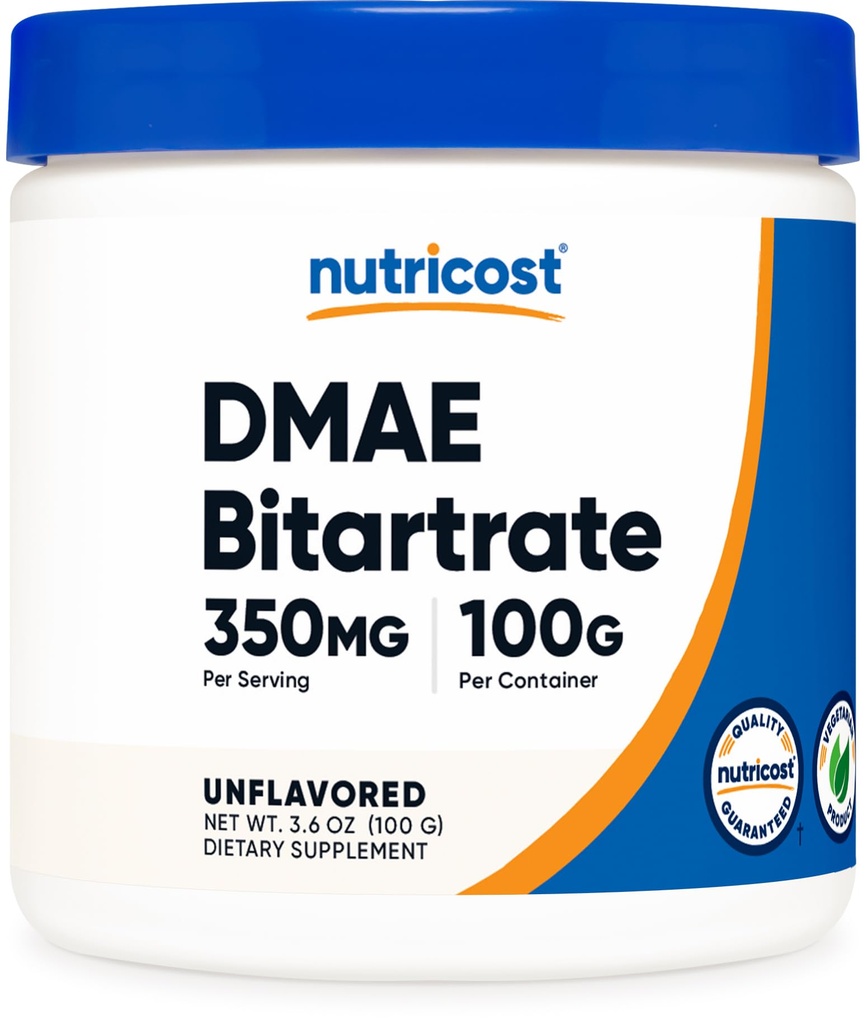 Nutricost Pure DMAE-Bitartrate Powder 100 Grams