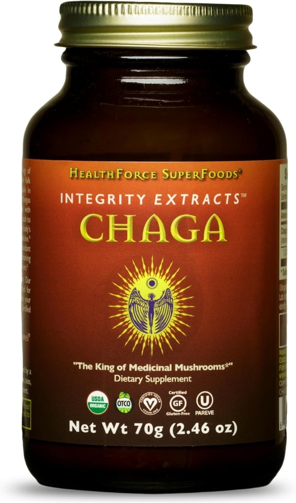 HealthForce SuperFoods Integrity Extrakte Chaga - Pulver - 70 Gramm