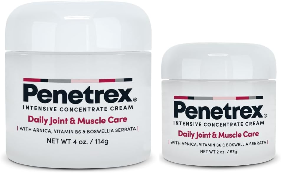 Penetrex Gelenk & Muskeltherapie Duo - beruhigendes Relief für Rücken, Hals, Hände, Füße & Nerves - Rub mit Arnica, Vitamin B6 MSM & Boswellia - 2oz, 4oz