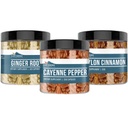 Erdnährende Elemente Cayenne Pepper, Ceylon Cinnamon & Ginger Root Bundle (200 Kapseln Jeder), Rein & Unverdünnt, Keine Zusatzstoffe