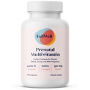 FullWell Prenatal Vitamine | Cholin, Folat, Vitamin D für fetales Wachstum, Gehirnentwicklung | 26+ Vital Nährstoffe | Dietitian-Formuliert, OBGYN Empfohlen, Non-GMO, 3. Partei geprüft, 30 Servierungen