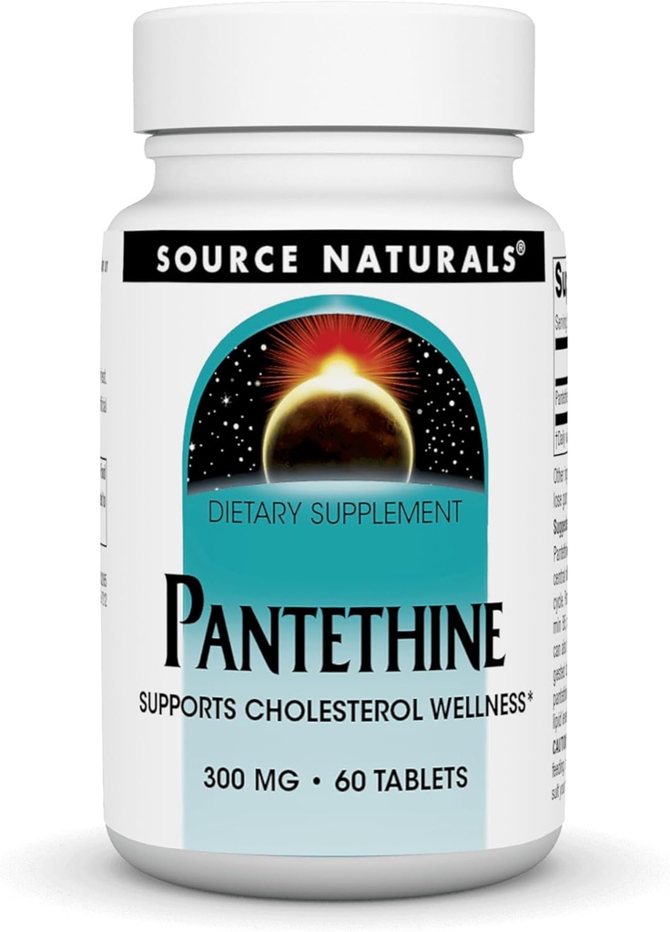 Quelle Naturals Pantethine, Unterstützt Cholesterl Wellness*, 300 mg, 60 Tabletten