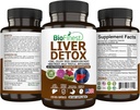 Supplément de désintoxication du foie biofinest - 22 nutriments Thistle de lait Artichaut Céleri Semence Chanca Piedra Racine de betterave Dandélion Gingembre curcuma - Alcool purifier l'énergie Digestion Métabolisme (120 capsules de Veg.)