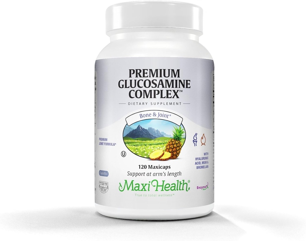 Maxi Health Premium Glucosamin Complex Joint Formula mit MSM, 120 Zähler
