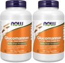 JETZT Nahrungsergänzungsmittel, Glucomannan (Amorphophallus konjac) 575 mg, Unterstützt Regularität*, Gesundes Gewichtmanagement*, 180 Veg Kapseln (Pack von 2)