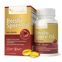 Coquille d'huile de spore de Reishi cassée 500mg (60 Softgels)