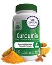 Gesundheit Thru Ernährung Curcumin 650mg BCM-95 Curcugreen | Kurkumin Complex | Hohe Absorption | Gesunde Entzündung Antwort | Klinisch untersucht | 3. Partei getestet | Non-GMO (Pack von 60)