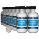 Carbonate de calcium / 2,3 livres / 12 bouteilles / 97,55 % de poudre d'aliments purs/fins