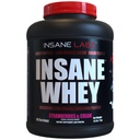 Insane Labz Insane Whey,100% Muscle Building Whey Protein, Post Workout, BCAA Amino Profile, Mass Gainer, Meal Sostituzione, 5lbs, 60 Srvgs, (Strawberries & Cream)