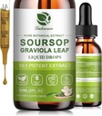 Natura Soursop Bitters Liquido, 15 giorni di alimentazione Graviola olio per il supporto cellulare & rigenerazione, antiossidante, Boost immunitario, digestivo, senza zucchero, senza glutine, Sour SOP Multivitamin Drops 1 FL OZ