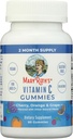 MaryRuth Organics Vitamin C Gummies | Supplement for Immune Support & Overall Health | Immune Support Supplement | Vitamin C for Adults & Kids | Vegan | Non-GMO | 60 Servings