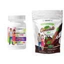BariatricPal 30-Day Bariatric Vitamin Bundle (Multivitamin ONE 1 al giorno! Masticabile con 45 mg di ferro - Bacca Mista e Calcium Citrato Cuciture Morbide 500mg con Probiotici - Menta di cioccolato)