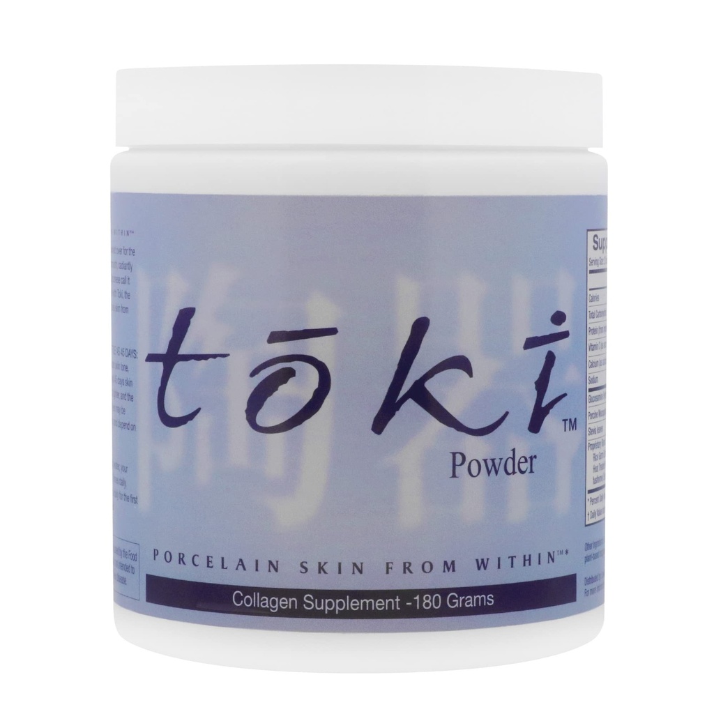 Lane Innovative - Toki-Pulver, Kollagenergänzung für Haut, Collagen Peptide für Anti-Aging, Anti-Wrinkle-Formel, hilft, Altersflecken zu reduzieren, Peptide für jugendliche Haut (30 Portionen)