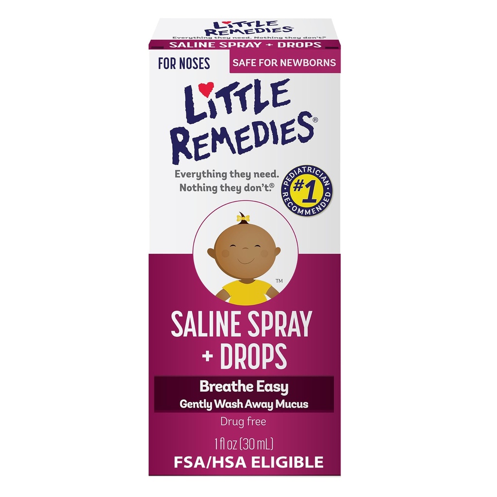 Little Remedies Noses Saline Spray Tropfen, 1 Fl Oz