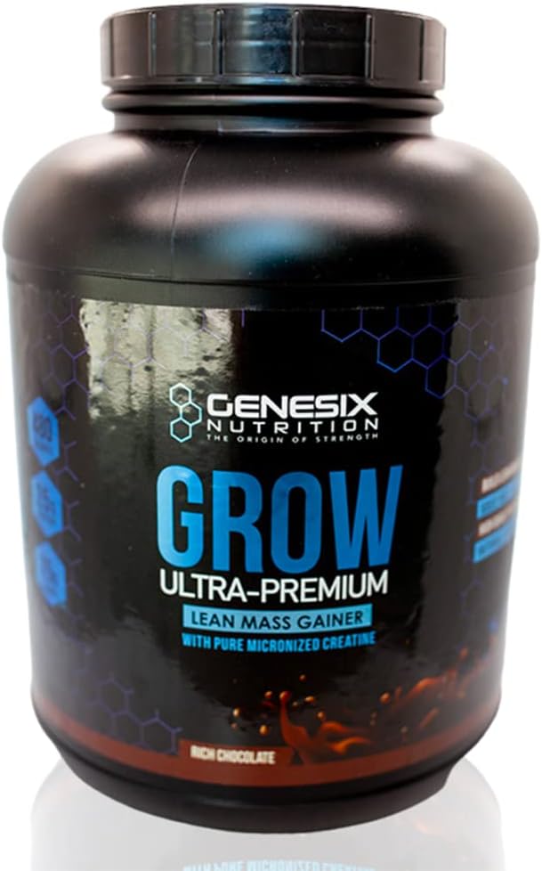 Wachsen Protein Pulver Nahrungsergänzung Unterstützung Muskelwachstum & Erholung | Reine mikronisierte Kreatin Ultra-Premium Lean Masse Gainer | Schokolade | 20 Servierungen 5.3kg