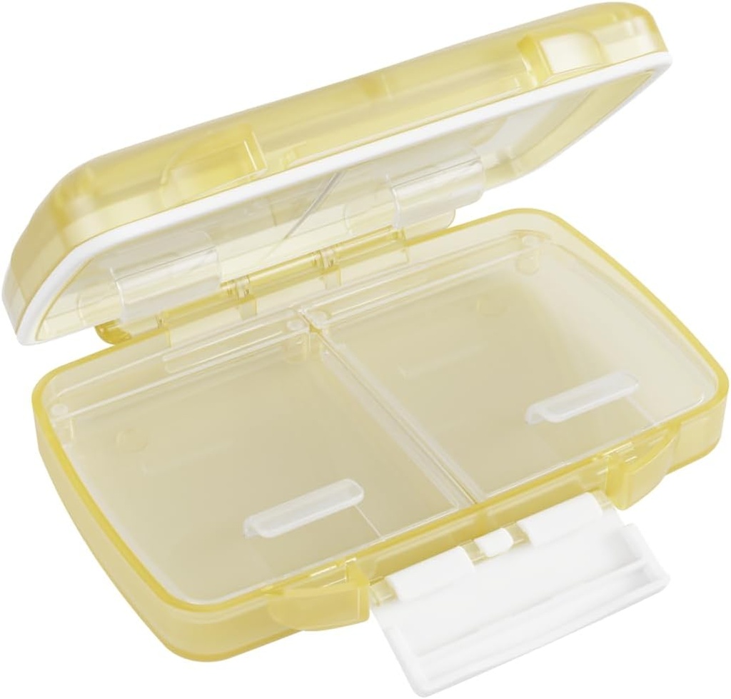 EZY DOSE Moisture-Proof Pill Case, Medizin Planner, Vitamin Organizer Box, Reisen-Freundlich, Latch-Closure, um Inhalte zu sichern, 4 Einzelteile von mehreren Größen mit Tight Seal, Small, Cream