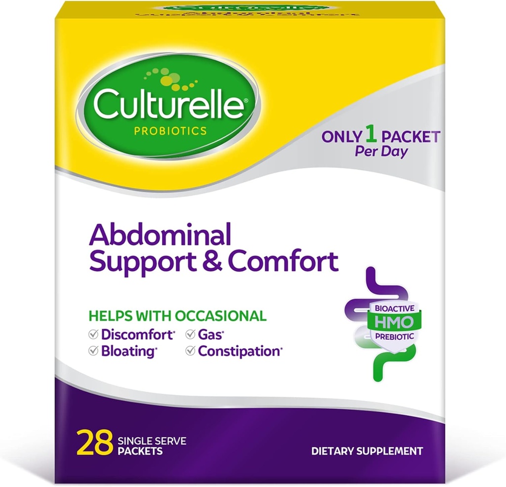 Culturelle Abdominal Support & Comfort, Daily Proactive Approach to Promote Gut Health*, Hilft mit kirchlichen Bauchfragen, Bloating und Gas – 28 Count(Pack von 1)