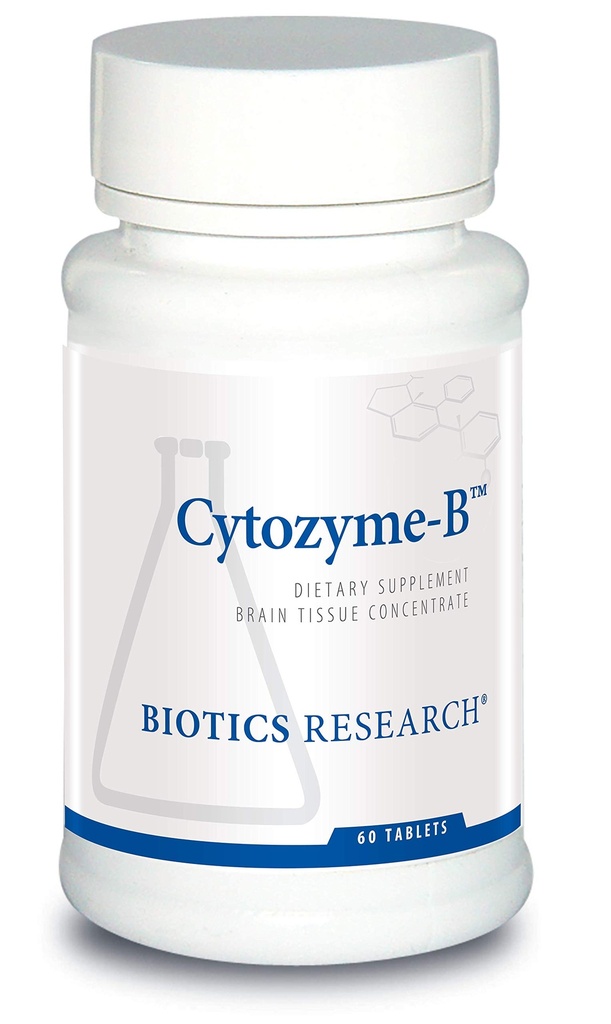 Biotics Research Cytozyme B unterstützt Gehirngesundheit. Rohes Lamm Gehirn, verbessert Gedächtnis, unterstützt Psychische Klarheit und Acuity, Potent Antioxidante Aktivität, SOD, Katalase, 60 Tabletten