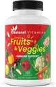 Integratore di frutta e verdura Capsule - Miscela di benessere giornaliera ad alta potenza - Confezionata con vitamine essenziali, antiossidanti e minerali - Supporti Nutrizione bilanciata e salute ottimale (rosso e verde)