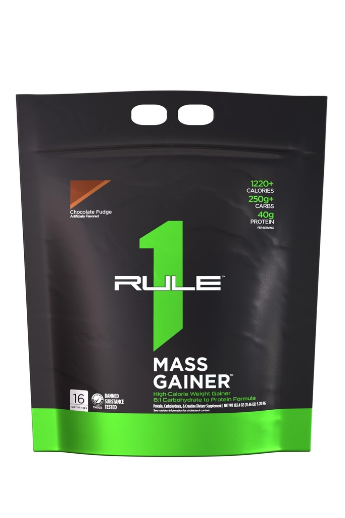 Regel 1 Proteine Masse Gainer - High-Calorie Gewichtszunahme Formel mit 1.220+ Kalorien, 250g+ Complex Carb Blend, 40g All-Whey Protein pro Servierung (16 Servierungen, Schokoladenfütterung)