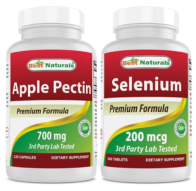 Best Naturals Apple Pectin 700 mg & Selen 200 mcg