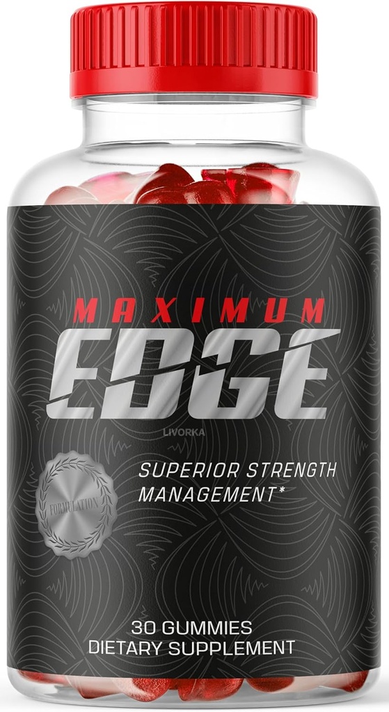 LIVORKA 1 Pack - Maximum Edge Male Gummies - Maximum Edge 30 Gummis für 1 Monat, Maximale Kantenkontrolle, Maximale Kantengummis, Maximale Kante Männer.