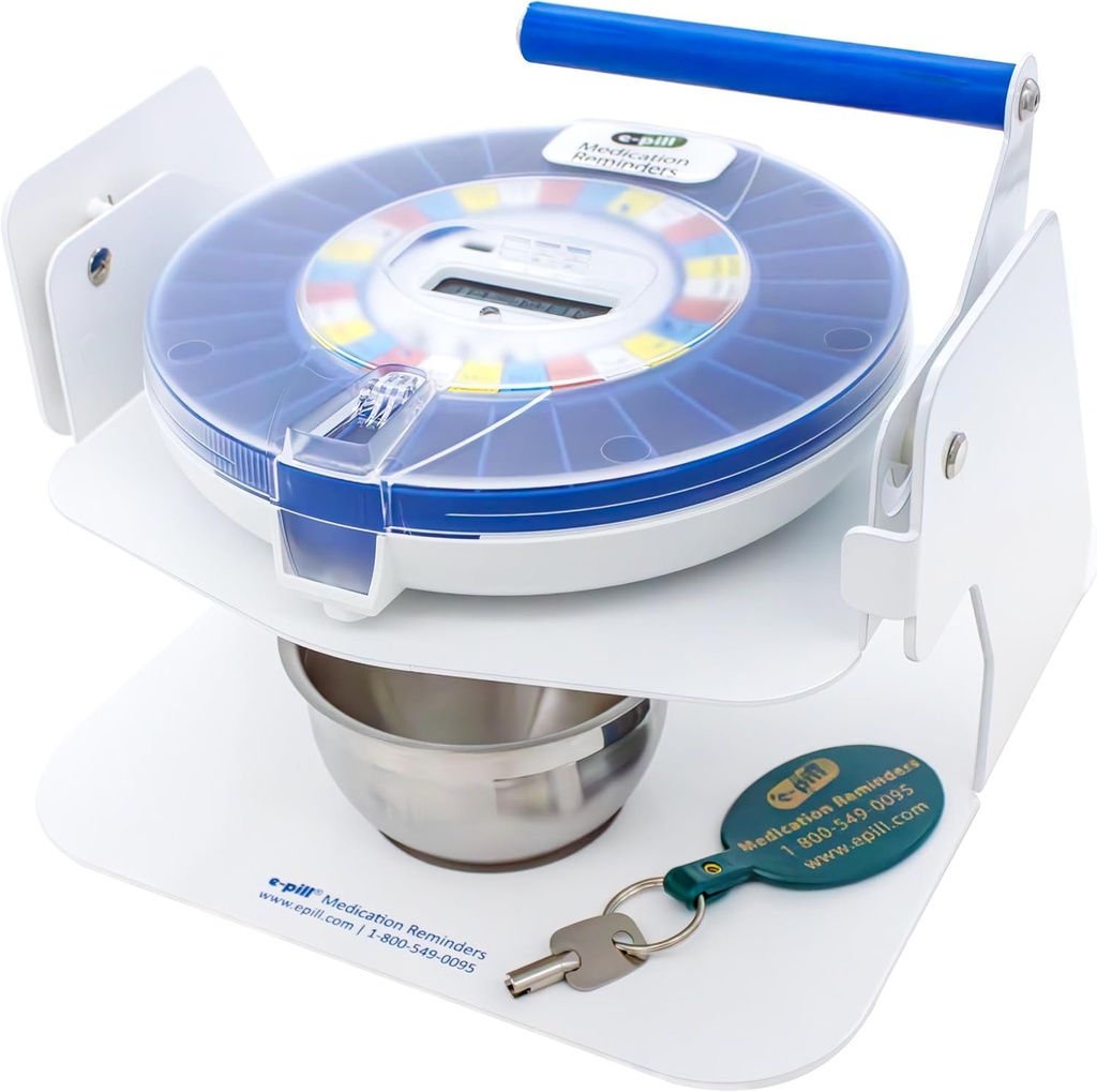 e-Pill MedTime Station Pro - Dispenser automatico avanzato di vendita - Clear Lid