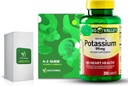 Potassium 99 mg, 250 capsules avec vitamines et minéraux exclusifs A à Z - Meilleur guide de lumière et de printemps