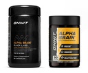 ONNIT Premium Alpha Brain Bundle - Nootropic Brain Supplement (90 Ct) + Black Label Citicoline Mental Speed, Attention & Cognitive Support Supplement (80 Ct)- Fördert Fokus, Konzentration & Speicher