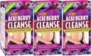 Nutrizione applicata 14-Day Acai Berry Cleanse - 56 compresse, Confezione da 3 - Flush di sostegno di perdita di peso + Thistle di latte - 84 Total Servings