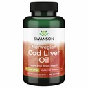 Swanson Cod Liver Oil - Wellness Supplement Förderung von Knochen, Hautgesundheit, Vision Support & Immunsystem Funktion w/High Absorption Vitamin A - (180 Softgels, 350mg Jeder)
