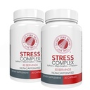 Supplément complexe de stress de la fougère d'argent - Sans caféine - Sommeil, inquiétude, humeur et plus - avec suppléments de safran, supplément de L-Theanine, et Myo-inositol - supplément de stress naturel (paquet de 2)