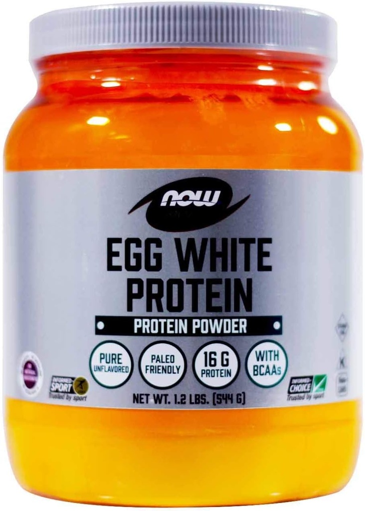 NOW Foods Eggwhite Protein, 2 Confezione da 1,2 lbs2