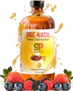 Organische Flüssigkeit Pränatale Vitamine für Frauen - Pränatale Eisen & Folat, Pre Natal Multivitamin für Frauen, Frauen Prenatal Multivitamin, Vegan Prenatale Halal Kosher Friendly Prenatal Vitamin, 32 Servieren